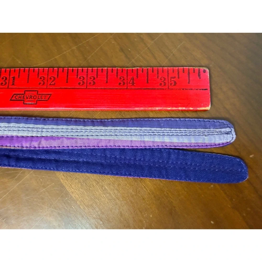 Silk Belt Women's Purple Striped Silk Obi‎ Sash Quilted Handmade India 72